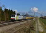 185 637 + 185 680 mit einem ARS-Altmann am 23.02.2014 bei Langenisarhofen.