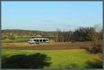 654 014 der Rurtalbahn ist am 08.12.2014 als VE 81200 von Lutherstadt Wittenberg nach Bad Schmiedeberg im Einsatz.