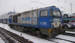 Rurtalbahn V 206 (92 80 1272 410-2 D-RTB) am 22.12.2010 in Rüsselsheim Opelwerk.