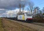 185 637 mit dem Kupferanodenzug am 14.02.2014 bei Langenisarhofen.