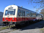 Der Dieseltriebwagen VT 413 der SAB war Ende März 2020 zu Gast in Hattingen.