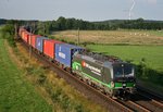193 210 mit DGS 91099 (SBB, Hamburg-Waltershof–Aschaffenburg) am 22.06.2016 zwischen Maschen Rbf und Jesteburg