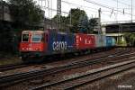 421 383-1 zog einen containerzug am 08.08.14 durch hh-harburg