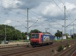 SBB cargo 482 034 auf Leerfahrt Richtung Hamburg; Schwarzenbek, 02.07.2016  