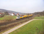 140 797-2 von Schweerbau war am 15.02.2023 in Hermannspiegel unterwegs.