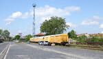 Am 14.05.2023 standen diese Schweerbau Umbauwagen in Erfurt Gbf. Von freizugänglichen Wegen aus fotografiert.