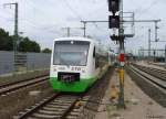 STB VT 131 bei der Einfahrt in den neu gestalteten Erfurter Hauptbahnhof am 11.07.2007