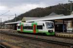 VT 102 der Sd-Thringen-Bahn als STB82918 nach Eisfeld in Eisenach.