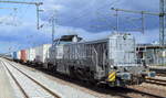 vossloh Locomotives Lok DE 18 (NVR:  92 80 4185 013-4 D-VL )  gemietet von PCW - Prüfcenter Wegberg-Wildenrath der Siemens AG Verkehrstechnik, Wegberg-Wildenrath [D]  mit einem Überführungszug eines ICE 4  Tz 9459  am 14.04.21 Durchfahrt Bf. Golm (Potsdam).