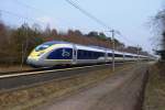 Siemens Velaro e320 ( Eurostar)fr GB (3740)am 28.3.2013, im Testring PCW, Wegberg Wildenrath