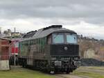 Skinest Rail AS, Ludmilla, 232 413-5 ( 9280 1232 413-5 D-SKINE ) am 30.1.2022 in der Neuen Eisenbahnwelt Gera abgestellt.