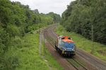 SONATA Logistics 203 214 wurde am Einfahrsignal des Bahnhofs Darmstadt-Kranichstein abgelichtet.
Aufnahmedatum: 03.06.2016