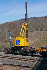 Bauarbeiten zur Elektrifizierung der Südbahn, Streckenabschnitt Biberach - Aulendorf.