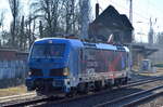 SLG - Spitzke Logistik GmbH, Großbeeren [D] mit  E 192-SP-100  [NVR-Nummer: 91 80 6192 007-3] am 22.02.21 Richtung Bernau in Berlin Buch.