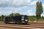 Die Vossloh G 2000 BB (9280 1272 406-0) der MRCE Dispolok für die Strabag ist am 22.08.2016 in Oranienburg abgestellt.