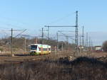 STB VT 144 als STB 81277 von Erfurt Hbf nach Meiningen, am 16.01.2020 in Neudietendorf.