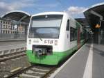 Hier VT116 als STB80555 von Meinigen nach Erfurt Hbf., dieser Triebzug am 27.8.2009 in Erfurt Hbf.