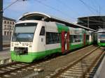 Zwei Triebwagen der STB in Erfurt HBF. Fotografiert beim Umsteigen auf dem Weg von Mannheim nach Zeitz am 23.02.2011 um 15:35 Uhr. 