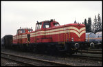 Am 3.4.1994 waren zwei Loks der KBE zu  Gast  bei der TWE Werkstatt in Lengerich - Hohne.