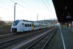 Transdev Trans Regio Siemens Mireo 463 806-0 am 09.01.21 in Bingen Hbf vom Bahnsteig aus fotografiert