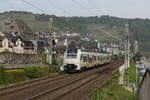 460 517 von  TRANS REGIO  bei der Durchfahrt von Oberwesel am 4. Mai 2022.
