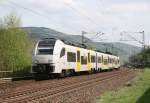 460 516 mit MRB 25338 (Mainz Hbf–Koblenz Hbf) am 10.04.2014 zwischen Niederheimbach und Bacharach