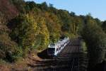 VT 113 und VT 110 der BOB bei einer Sonderfahrt von Amberg nach Schnaittenbach am 15.10.2011 in Amberg