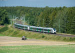 1440 840 und ein weiterer 1440 der MRB als RE3 26980 von Dresden Hbf nach Hof bei Feilitzsch, 23.08.2016