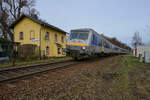 Die ehemalige Bahnmeisterei des Bahnhofs Narsdorf ist hervorragend renoviert und dienst heute als Wohnhaus.