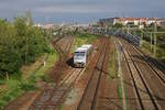 MRB 650 551 rangiert in Leipzig-Volkmarsdorf.