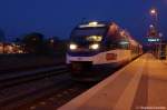 VT 0013 der Mitteldeutschen Regiobahn als MR51 (MR 68937) von Rathenow nach Brandenburg Hbf in Rathenow.