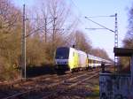 ER 20-015 mit der NOB nach Westerland(Sylt) kurz vor Elmshorn. 23.03.08