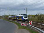 NWB ET 440 219 als NWB 83641 von Bremen-Farge nach Verden (Aller), am 14.04.2020 in Bremen-Walle.