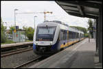 VT 648438 ist als RE 10 gerade aus Düsseldorf im Endbahn Kleve angekommen.