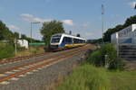 Der NWB VT 648 183 kommt hier bei Marieburg als RB 79 nach Hildesheim vor meine Linse auf meinem Weg nach Osterlinde.