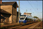 Ein Talent Gespann mit VT 776 vorn kam am 18.9.2005 in Richtung Münster fahrend durch den Bahnhof Hasbergen.