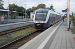 Bahnhof Kempen/Rheinland der soeben eingefahrene Zug endet heute schon in Geldern wegen Gleisarbeiten.