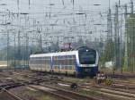 NWB ET440 345 und ET440 ??? am 16.09.2014 bei der Einfahrt in den Bremer Hauptbahnhof.