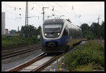 VT 643317 fährt als RB 74 nach Bielefeld am 29.07.2016 um 17.05 Uhr in Brackwede ein.