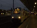 Transregio 460 014-4 steht mit TR84153 nach Mainz Hbf zur Abfahrt bereit im Hauptbahnhof Koblenz. 18.12.08