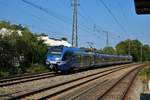 Transdev Meridian Stadler Flirt ET314 in München Trudering am 11.08.20 vom Bahnsteig aus fotografiert