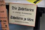 Trossinger Eisenbahn. 

 Landeskarten haben keine Giltigkeit.  Gesehen am Tag der offenen Tür bei der Trossinger Eisenbahn (07. September 2008). 

(Ersatz für ein altes 800-Pixel-Bild, das alte Bild wir später gelöscht)