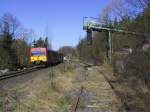 VT in Richtung Brandoberndorf am 08.04.2001 in Saalburg/Taunus