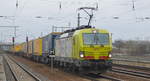 TXL - TX Logistik AG mit der Alpha Trains Vectron  193 551  [NVR-Number: 91 80 6193 551-9 D-ATLU] und KLV-Zug am 28.03.19 Bf.