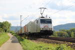 TX Logistik 185 539-4 mit einem KLV-Zug auf der Filstalbahn zwischen Kuchen und Gingen(Fils) am 14.