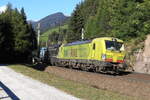 TXLogistik 193 559-2  Naturail  & MRCE 193 647-5  Every Connection  vor einem schweren KLV Zug Richtung Italien. Aufgenommen bei Gries am Brenner am 09.10.2021