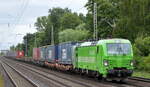 TX Logistik AG, Bad Honnef [D] mit der  193 996-6  [NVR-Nummer: 91 80 6193 996-6 D-Rpool] und KLV-Zug am 08.07.22 Vorbeifahrt Bahnhof Dedensen Gümmer.