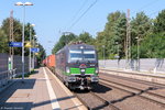 193 265-6 ELL - European Locomotive Leasing für TXL - TX Logistik AG mit einem Containerzug in Bienenbüttel und fuhr weiter in Richtung Uelzen.