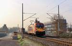 182 572 mit 43148 fuhr am 23.01.19 durch Jena-Zwätzen nach Rostock.