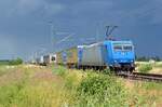 Mit dem TX-KLV-Zug von Rostock nach Verona war 185 529 am 27.06.23 unterwegs.